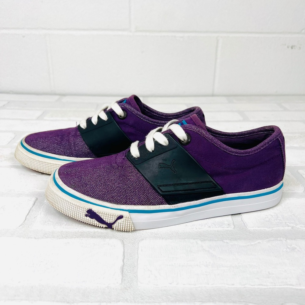 Puma‎ Sport Lifestyle Purple Canvas Low Top Sneakers Women's 6.5